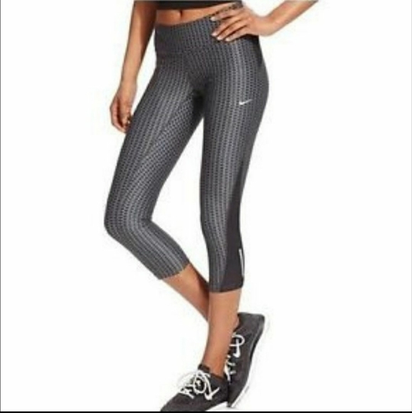 Nike Pants - Nike Women's Drifit Mid Rise Running Crop …
